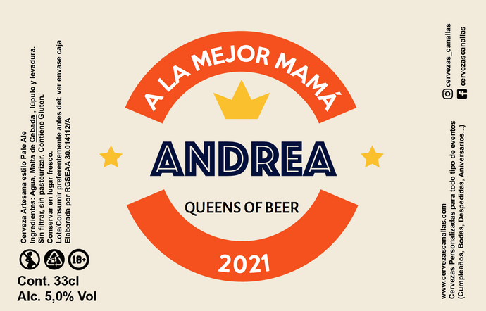 Cerveza Personalizada día Madre - Enjoy2