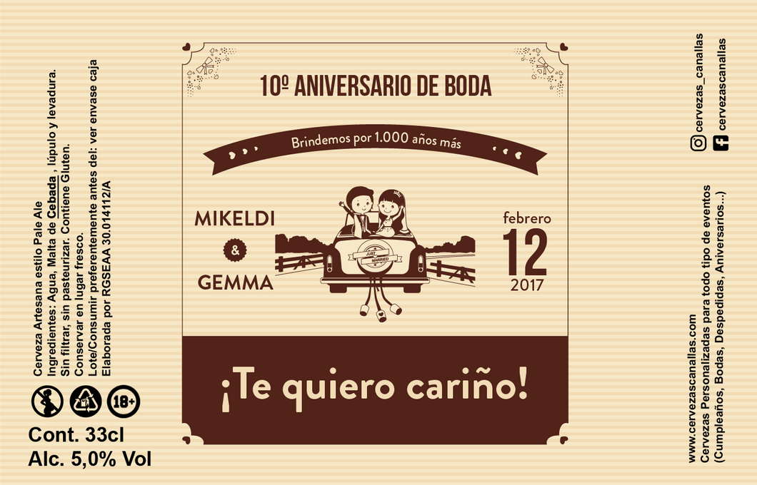 Personalizada Aniversario - Coche