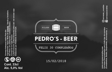 Cargar imagen en el visor de la galería, Cerveza Personalizada Cumpleaños - Tonel