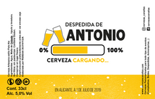 Cargar imagen en el visor de la galería, Cerveza Personalizada Despedida - Cargando