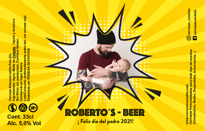 Cerveza Personalizada día Padre - Boom