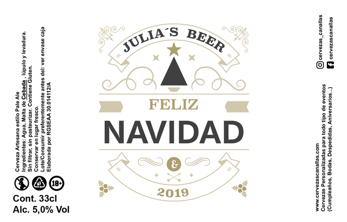 Cerveza Personalizada Navidad - Style