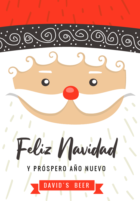 Vino Personalizado Navidad - Papá Noel