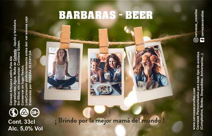 Cerveza Personalizada día Padre - Pinzas