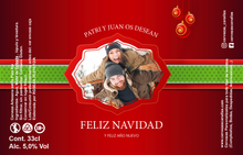 Cargar imagen en el visor de la galería, Cerveza Personalizada Navidad - Feliz