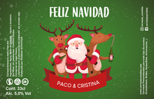 Cargar imagen en el visor de la galería, Cerveza Personalizada Navidad - RenosNoel