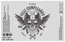 Cargar imagen en el visor de la galería, Cerveza Personalizada Cumpleaños - Calavera