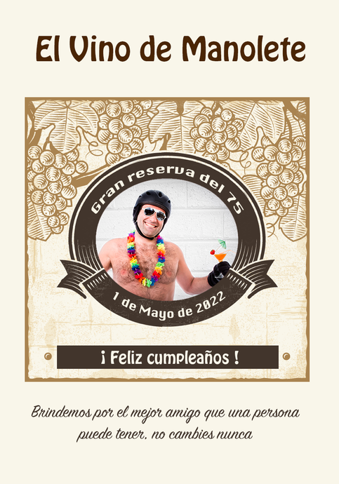 Vino Personalizado Cumpleaños - Viña