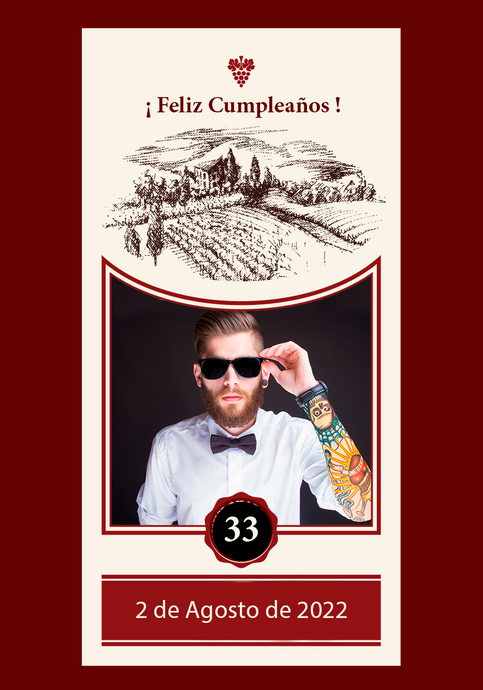 Vino Personalizado Cumpleaños - Caserío