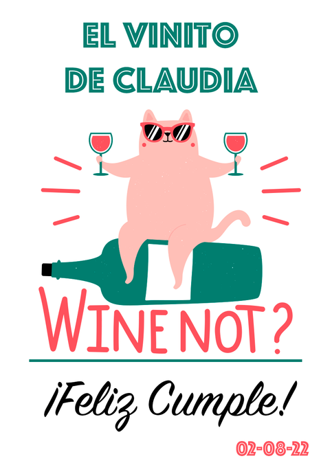 Vino Personalizado Cumpleaños - WineNot