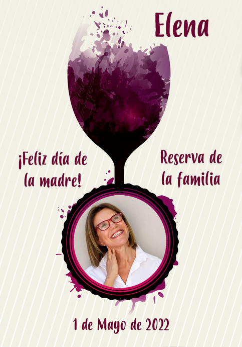 Vino Personalizado Día de la Madre - Copa