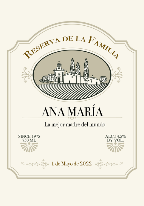 Vino Personalizado Día de la Madre - Finca