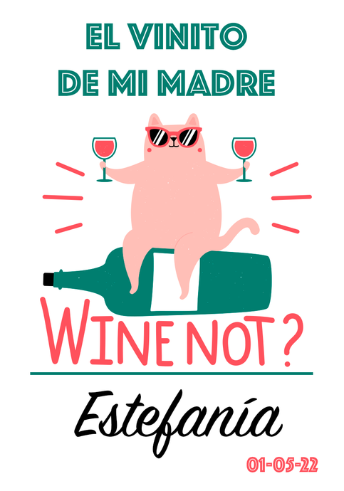 Vino Personalizado Día de la Madre - WineNot