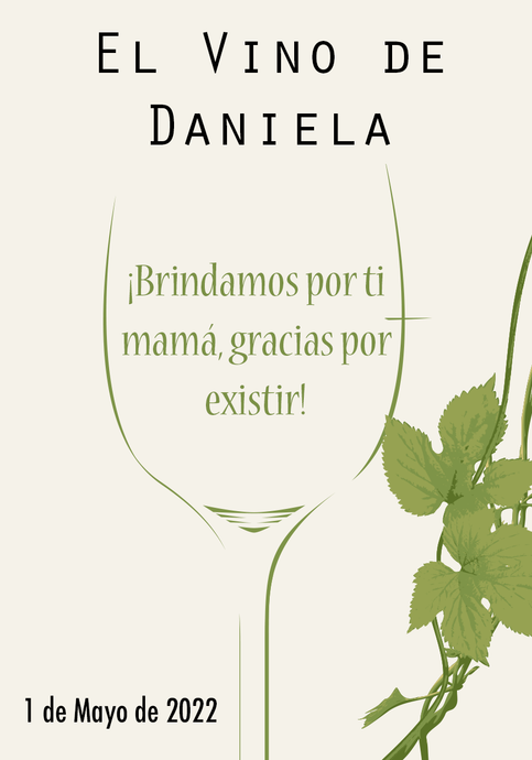 Vino Personalizado Día de la Madre - Copa