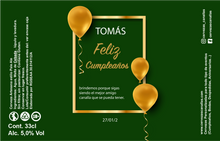 Cargar imagen en el visor de la galería, Cerveza Personalizada Cumpleaños - Globos