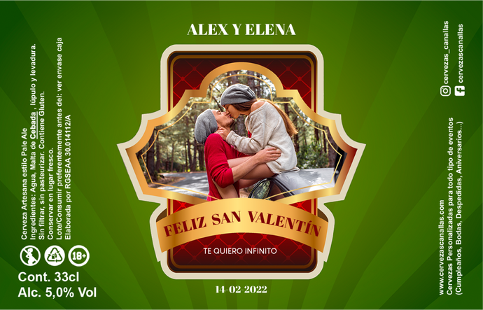 Cerveza Personalizada San Valentín - Surprise