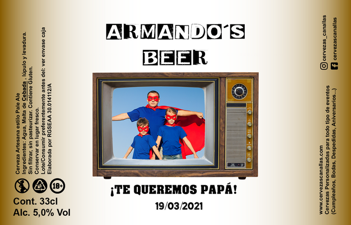 Cerveza Personalizada día Padre - Tele